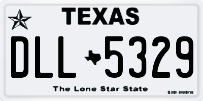 TX license plate DLL5329