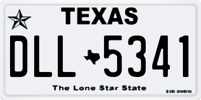 TX license plate DLL5341