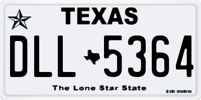 TX license plate DLL5364