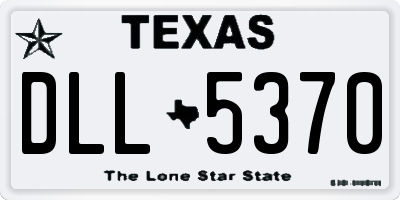 TX license plate DLL5370