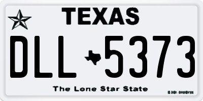 TX license plate DLL5373