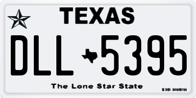 TX license plate DLL5395
