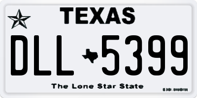 TX license plate DLL5399