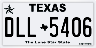 TX license plate DLL5406