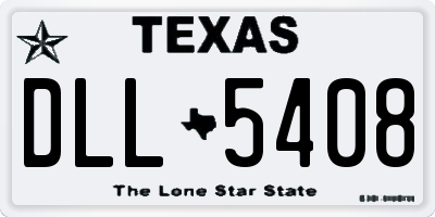 TX license plate DLL5408