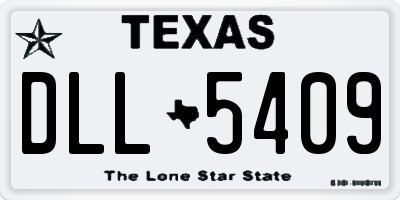 TX license plate DLL5409
