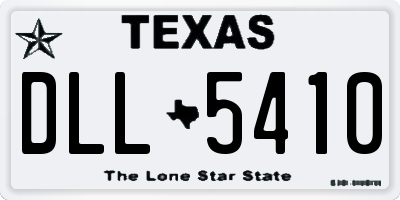 TX license plate DLL5410