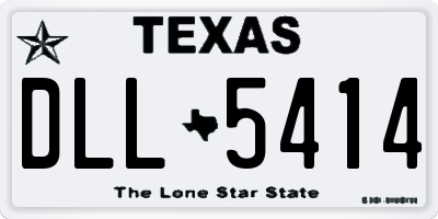 TX license plate DLL5414
