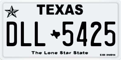 TX license plate DLL5425