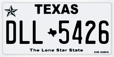 TX license plate DLL5426