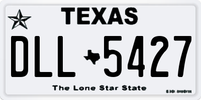 TX license plate DLL5427
