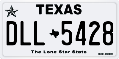 TX license plate DLL5428