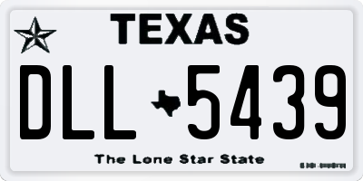 TX license plate DLL5439