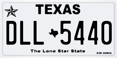 TX license plate DLL5440