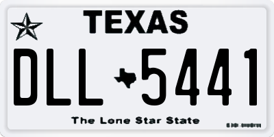 TX license plate DLL5441