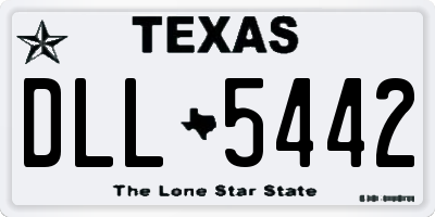 TX license plate DLL5442