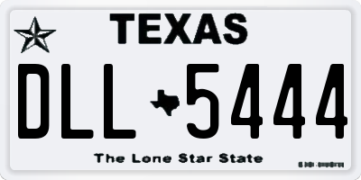 TX license plate DLL5444