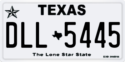 TX license plate DLL5445