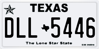 TX license plate DLL5446