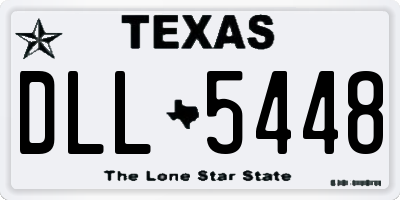 TX license plate DLL5448