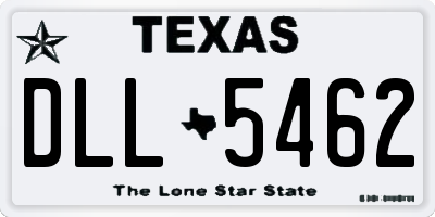 TX license plate DLL5462