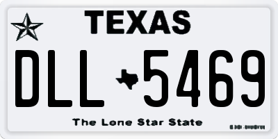 TX license plate DLL5469