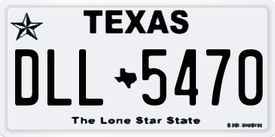 TX license plate DLL5470