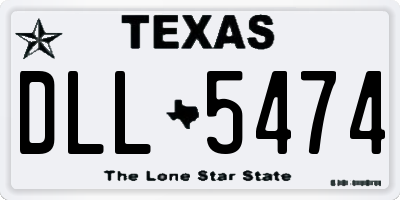TX license plate DLL5474