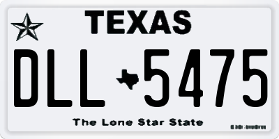 TX license plate DLL5475