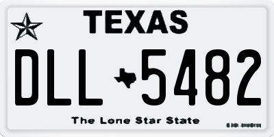 TX license plate DLL5482