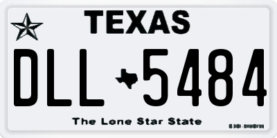 TX license plate DLL5484