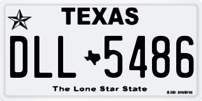 TX license plate DLL5486