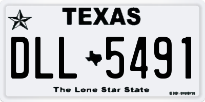 TX license plate DLL5491