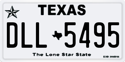 TX license plate DLL5495