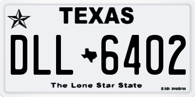 TX license plate DLL6402