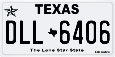 TX license plate DLL6406