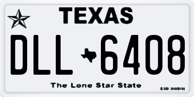 TX license plate DLL6408