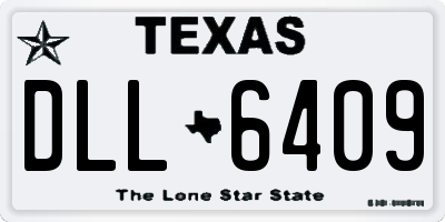 TX license plate DLL6409