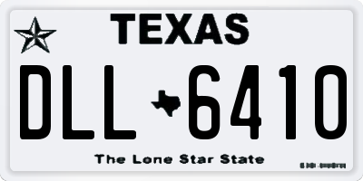 TX license plate DLL6410