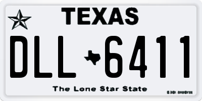 TX license plate DLL6411