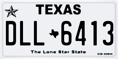 TX license plate DLL6413