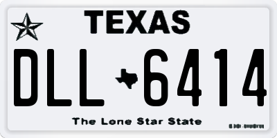 TX license plate DLL6414
