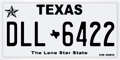 TX license plate DLL6422