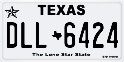 TX license plate DLL6424
