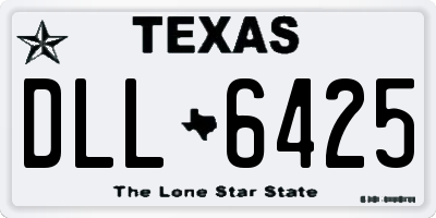 TX license plate DLL6425
