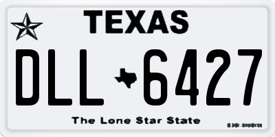 TX license plate DLL6427