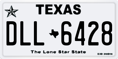 TX license plate DLL6428