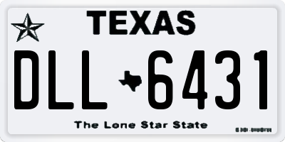 TX license plate DLL6431