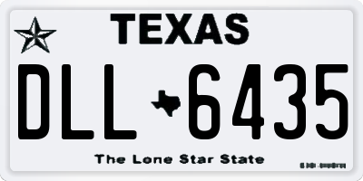 TX license plate DLL6435
