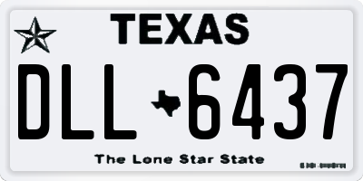 TX license plate DLL6437